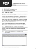 Section 1 HTML (Hypertext Markup Language)