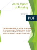 Behavioral Aspect of Housing