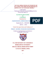 Study On Buying Behaviour of Students of Higher Education Towards Smartphones in Berhampur City of Ganjam Odisha