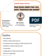 Oxide Thin Film Solid Oxide Fuel Cell For Intermediate Temperature Range