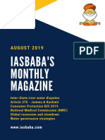 IAS UPSC Current Affairs Magazine AUGUST 2019 IASbaba