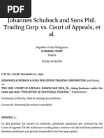 Johannes Schuback and Sons Phil. Trading Corp. vs. Court of Appeals, Et Al. - Supra Source