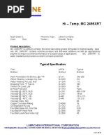 Brosur Lubline Hi-Temp MC 2495 XRT (English)