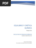 Equilibrio y Cinética Química