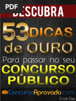 53 Dicas de Ouro para Você Passar No Seu Concurso Aprovado