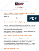 CRUDIFY - The Best Crude Oil Intraday Trading Strategy