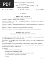 CO204 - Design of Digital Systems Lab (B. Tech, 3 Semester) : X y X y