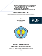 Evaluasi Dan Analisa Kinerja Heat Exchanger 14e-4 Unstable - Stable Platformate Exchanger Unit Platforming (Unit 14) Kevin Fix 2