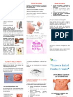 Triptico de Cancer de Mamas y Cuello Uterino