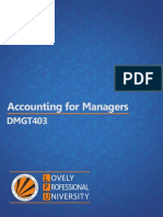 DMGT403 Accounting For Managers PDF