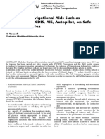 The Role of Navigational Aids Such As Radar - ARPA, ECDIS, AIS, Autopilot, On Safe Navigation at Sea PDF