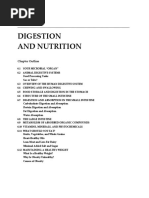 Handouts On Digestion and Nutrition