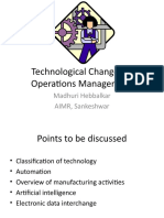 Technological Changes in Operations Management - N