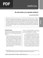 El Acto Lesivo y Su Prueba Mínima PDF