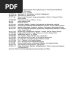 List OF API Standards Commonly Used in Oil & Gas