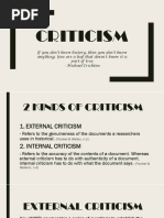 Criticism