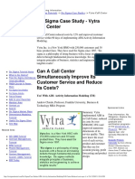 Six Sigma Case Studies - Vytra Call Center PDF