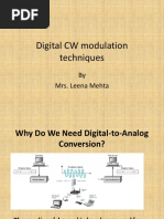 Digital CW Modulation Techniques: by Mrs. Leena Mehta