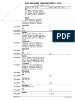 Tentative Timetable - Dec 2019 Exam