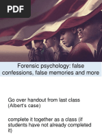 Forensic Psychology Lesson Plan