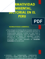 Normatividad Ambiental, Sectorial en El Peru