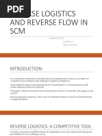 Reverse Logistics and Reverse Flow in SCM