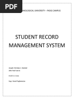 Student Record Management System: Rizal Technological University - Pasig Campus