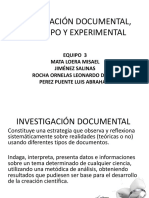 Investigacion Documental de Campo y Experimental