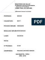 Informe Final Serums 2018-II 2019-I Medico