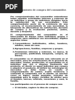 Comportamiento de Compra Del Consumidor