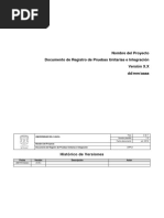 Plantilla Registro Pruebas Unitarias Integracion