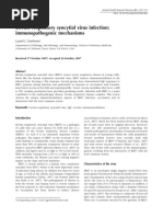 Bovine Respiratory Syncytial Virus Infection: Immunopathogenic Mechanisms