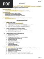 Diet Therapy: Clinical Nutrition