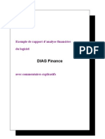 Exemple de Rapport D'analyse Financière Selon Le Soft Diag