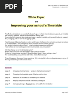 WhitePaper Improving Your Timetable