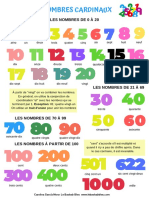 Fiche - Les Nombres Cardinaux