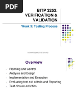 Week 3 - Testing Process