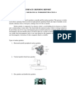 Surface Grinding Report