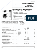 Datasheet of RCA Power Transistor 40389