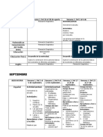 Dosificación de Primer Grado de Primaria