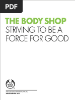 The Body Shop: Striving To Be A Force For Good