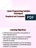 Linear Programming Solution Techniques: Graphical and Computer Methods