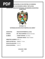 Determinación Espectrofotométrica Del Hierro