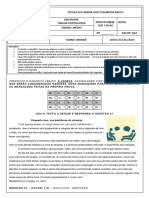 1 Avaliação 101-102 Língua Portuguesa 3 Etapa