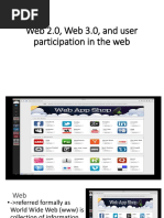 Web 2.0, Web 3.0, and User Participation in The Web