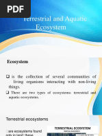 Terrestrial and Aquatic Ecosystem