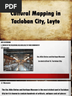 Cultural Mapping in Tacloban City, Leyte