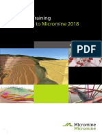 Tutorial Micromine 2018 PDF