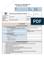 Position Competency Profile