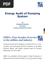 Energy Audit of Pumping System: by Bhavesh Vasiyani (EA-6212) Energy Management Section